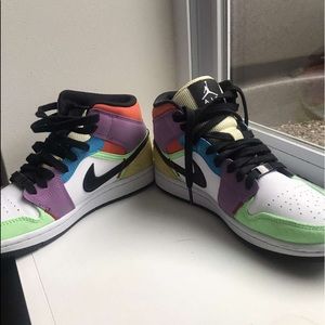 Brand new Jordan 1 SE multi color